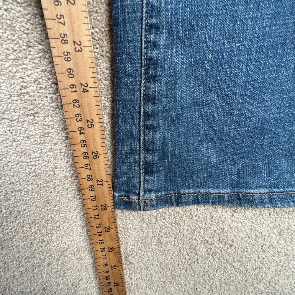 Sonoma Goods For Life Womens 14P Bootcut Jeans Medium Wash Distressed Blue Denim - Picture 3 of 10